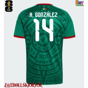 Mexiko Armando Gonzalez #14 Hemmatröja VM 2026 Kortärmad